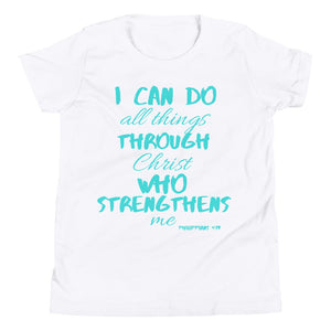 Youth Short Sleeve T-Shirt blue print