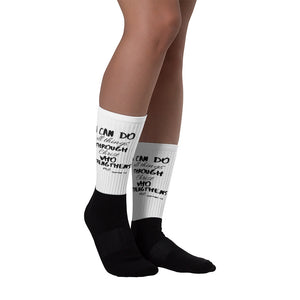 Black Foot Sublimated Socks - L