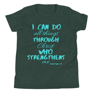 Youth Short Sleeve T-Shirt blue print